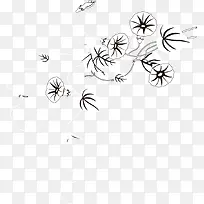 矢量手绘牵牛花