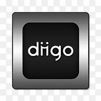 Diigo标志广场钢铁社会媒体