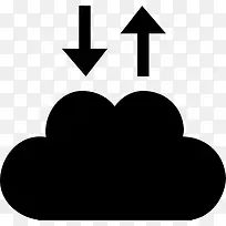云交换接口符号向上和向下箭头图标