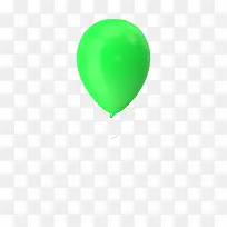 一只绿色气球