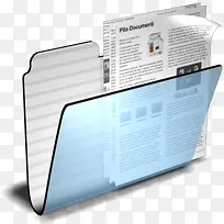 文件文件夹三维苹果文件夹图标