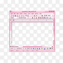 粉红色少女文档框