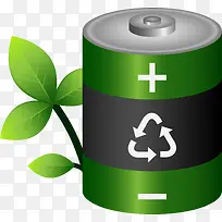 绿色节能环保电池图