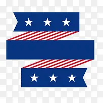 美国旗帜标题导航折纸
