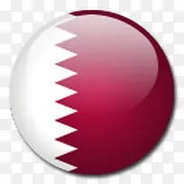 卡塔尔国旗国圆形世界旗