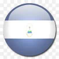 尼加拉瓜国旗国圆形世界旗