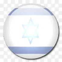 以色列国旗国圆形世界旗