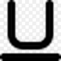 下划线Glyphs-design-writing-icons
