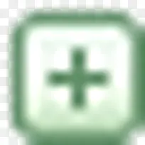 扩大小绿色展开折叠图标