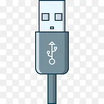 简约卡通USB头素材