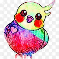 鹦鹉小鸟动物卡通元素