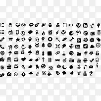 纯黑简洁图标  矢量 图标 简洁