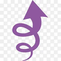 紫色创意矢量箭头