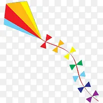 彩色条纹个性风筝