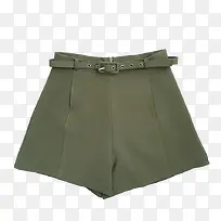 军绿色短裤
