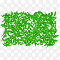 矢量绿色植物叶片