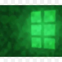 绿色窗户投影
