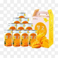 产品实物韩国进口芒果汁