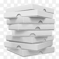 3D效果披萨盒子矢量