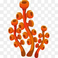 橙色珊瑚植物