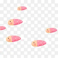 粉红的小鱼群