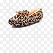 豹纹豆豆鞋