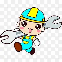 安装工png元素