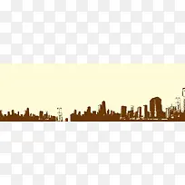 城市影子主题潮流背景