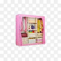 粉色布纹衣柜免费图片
