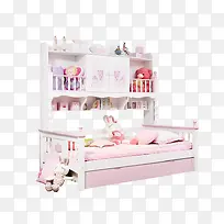 韩式儿童床实木衣柜床