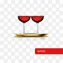 红酒标志银行宣传