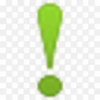 绿色的惊叹号符号 icon