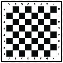 黑白手绘象棋盘