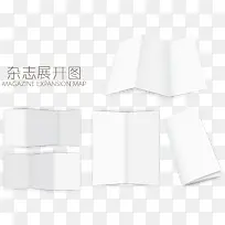 杂志展开图矢量