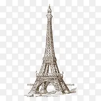 巴黎地标巴黎铁塔建筑旅游景点素