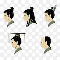 中国古代男性发髻