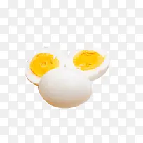 煮熟的土鸡蛋一半土鸡蛋