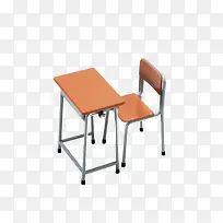 单人简约教室桌椅