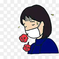 预防感冒宣传画