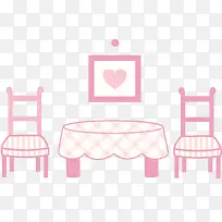 桌子椅子矢量图