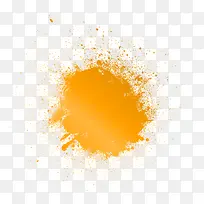 橙色圆形加散点颜料