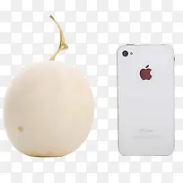 与手机一般大小的白香瓜