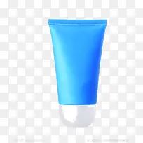 蓝色洗面奶瓶
