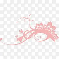 粉红线条花纹