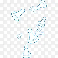 棋子矢量素材