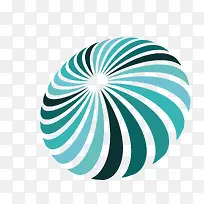 矢量创意商务logo绿色圆环