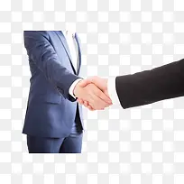 商务握手的2个人