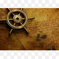 船舵与复古地图