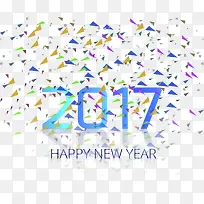 宝石蓝2017跨年素材