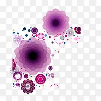 淡紫色抽象花纹图案背景矢量素材